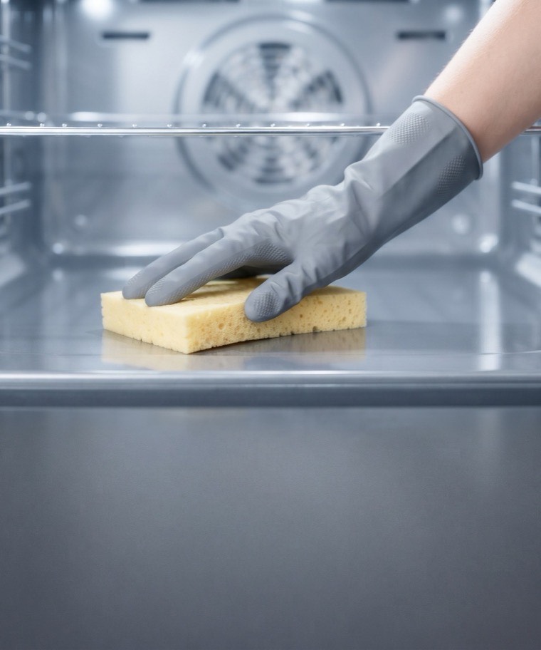 Backofen nach der Reinigung
