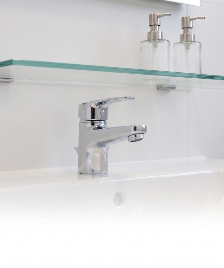 Badezimmer nach der Reinigung